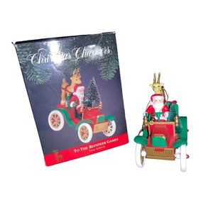 Santa Best Ornament To the Reindeer games  1991